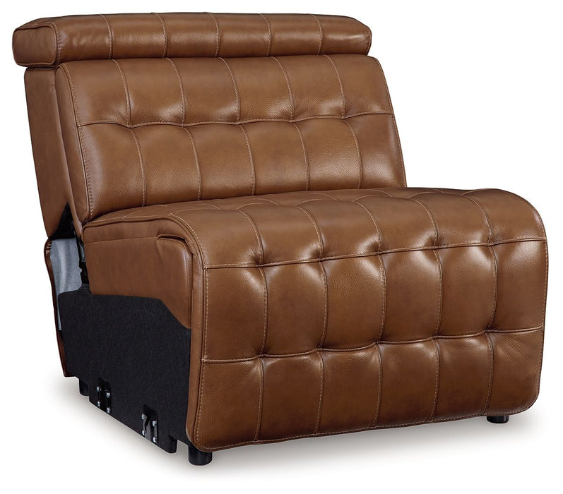 Temmpton - Armless Chair / Manual Headrest - Chocolate - Simple Home Plus
