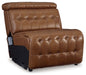 Temmpton - Armless Chair / Manual Headrest - Chocolate - Simple Home Plus