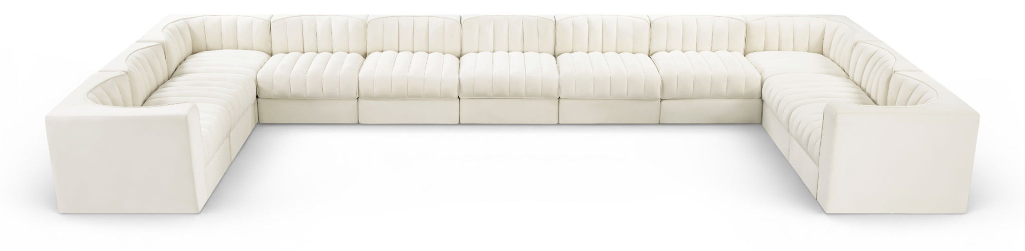 Rummi - Velvet Performance Fabric Upholstered 11 Piece Modular Sectional - Simple Home Plus
