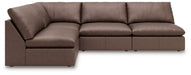 Whitehaven - 4-Piece Sectional With 3 Armless Chairs - Brown - Simple Home Plus