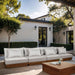 Mirella - 4 Piece Water Resistant Fabric Outdoor Patio Modular Sectional - Simple Home Plus