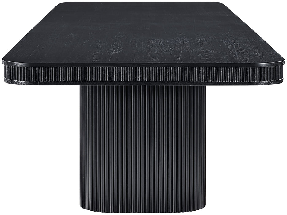 Mohari - Solid Wood And Oak Veneer 112" / 160" Dining Table - Simple Home Plus