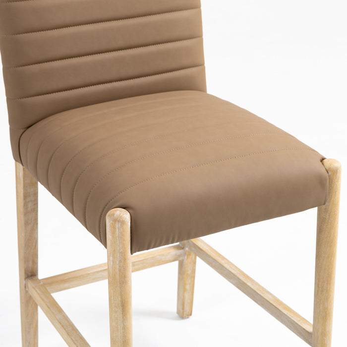 Aimee - Counter Stool - Light Brown Legs