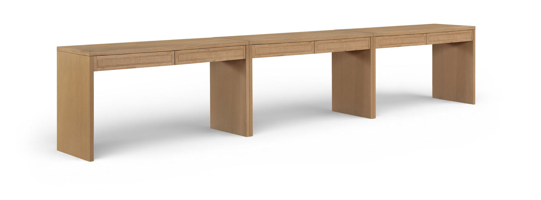 Avro - Solid Wood And Oak Veneer Desk - Simple Home Plus