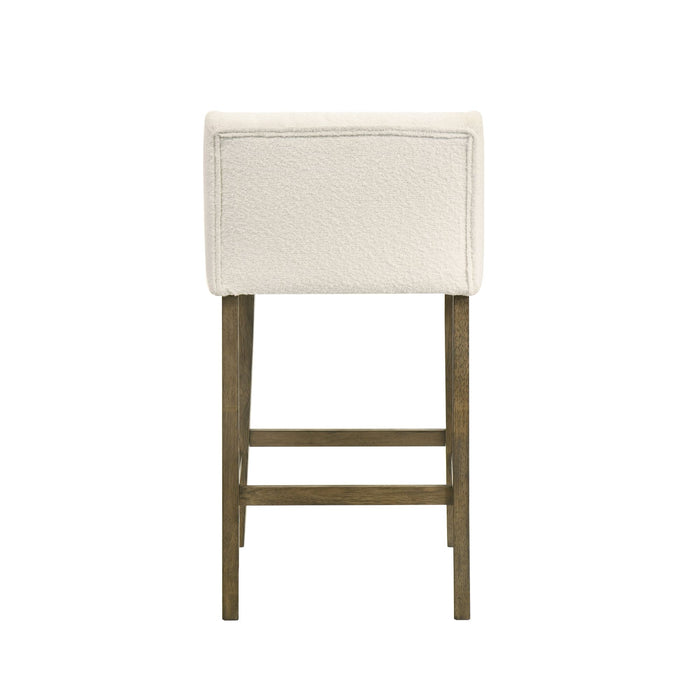 Fauna - Modern Transitional Wood Counter Height Kitchen Bar Stool - Simple Home Plus