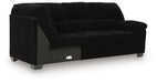 SimpleJoy - RAF Sofa With Corner Wedge - Onyx - Simple Home Plus
