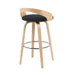 Sonia - Swivel Bar Height Stool - Brown - Simple Home Plus