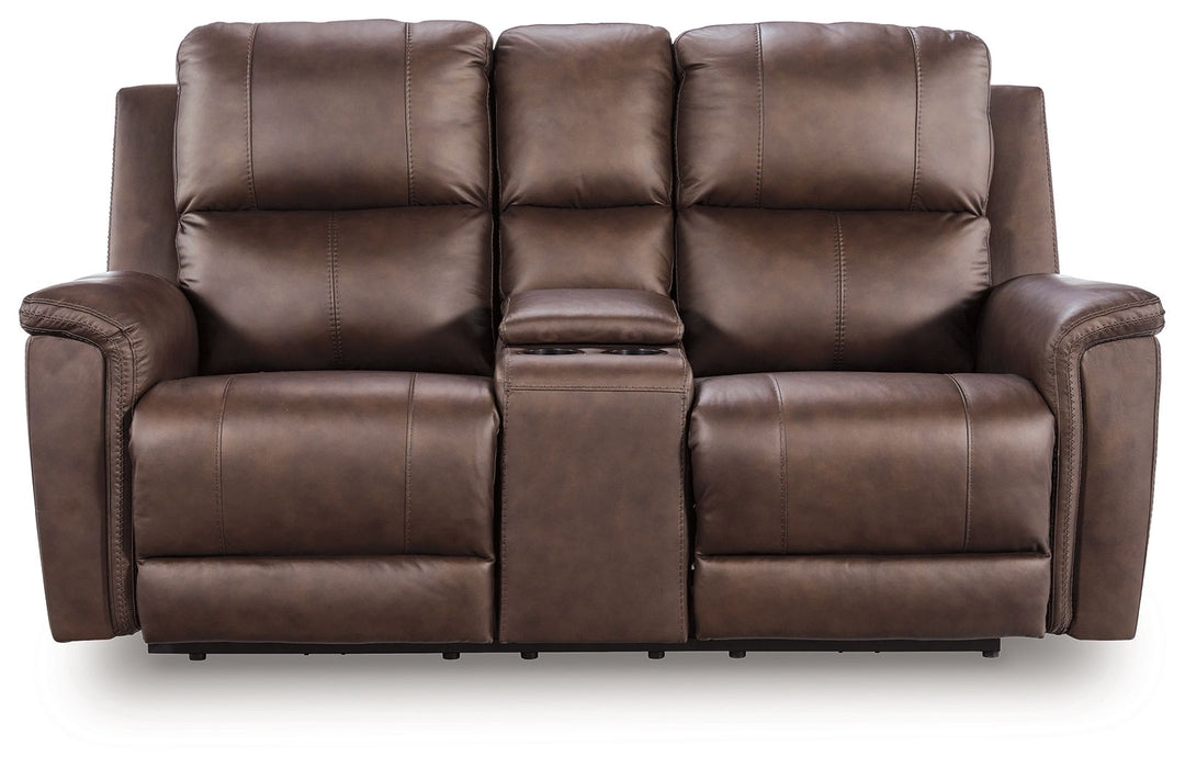 Bleckley - Power Reclining Loveseat With Console / Adjustable Headrest - Simple Home Plus