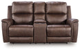 Bleckley - Power Reclining Loveseat With Console / Adjustable Headrest - Simple Home Plus
