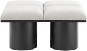 Pavilion - 4 Piece Modular Bench With Black Base - Simple Home Plus