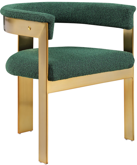 Romeo - Boucle Dining Chair With Gold Base (Set of 2) - Simple Home Plus