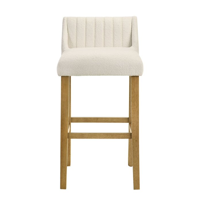 Fauna - Modern Transitional Wood Bar Height Kitchen Bar Stool - Simple Home Plus