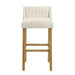 Fauna - Modern Transitional Wood Bar Height Kitchen Bar Stool - Simple Home Plus