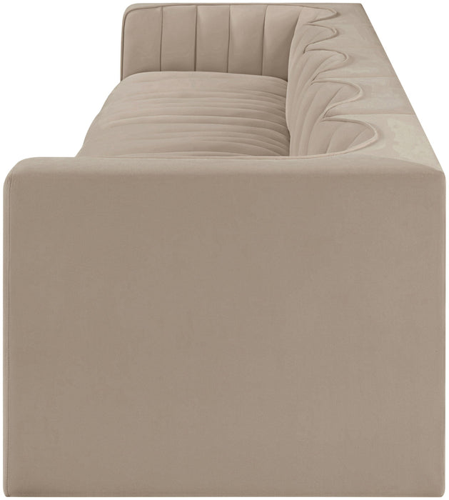 Rummi - Velvet Performance Fabric Upholstered 5 Piece Modular Sofa - Simple Home Plus