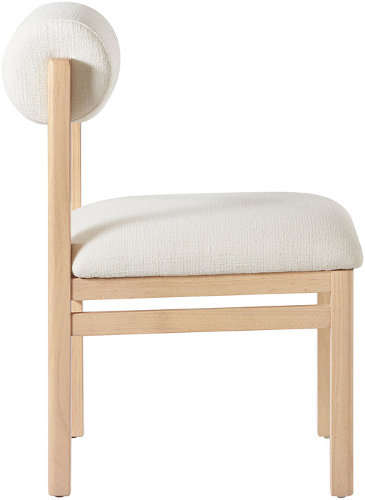 Roundhill - Fabric Dining Chair (Set of 2) - Natural Frame - Simple Home Plus