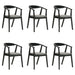 Santana - Wood Dining Chair With Black Frame - Simple Home Plus
