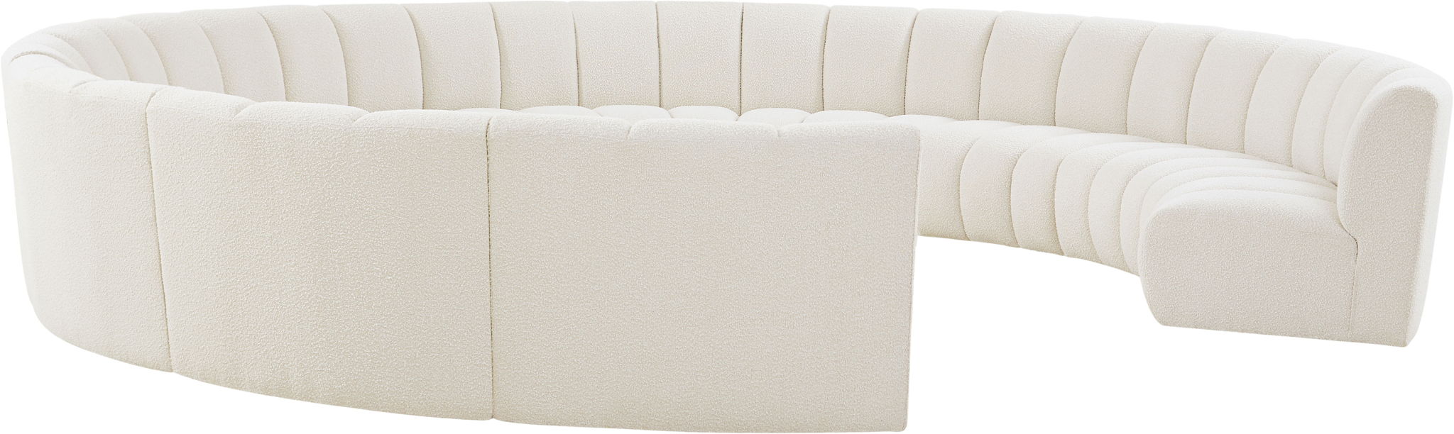 Infinity - 11 Piece Boucle Modular Sectional - Simple Home Plus