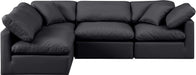 Indulge - Faux Leather 4 Piece Modular Sectional - Simple Home Plus
