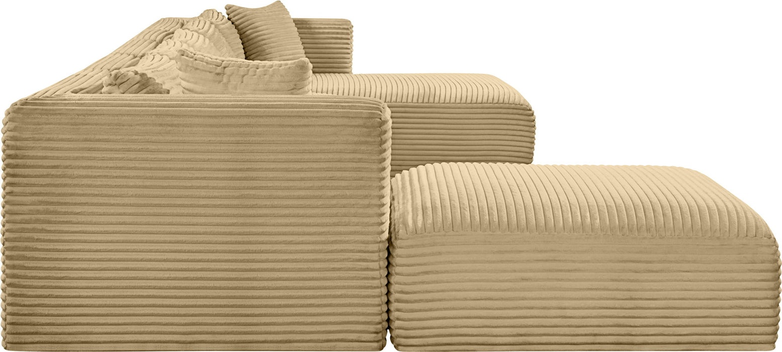 Shaggy - 6 Piece Modular Sectional With Chaise And Ottoman - Simple Home Plus
