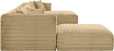 Shaggy - 6 Piece Modular Sectional With Chaise And Ottoman - Simple Home Plus