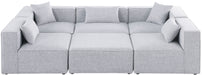 Cube - Linen 6 Piece Modular Sectional - Simple Home Plus