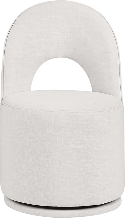 Cirelle - Linen Textured Performance Fabric Dining Chair (Set of 2) - Simple Home Plus