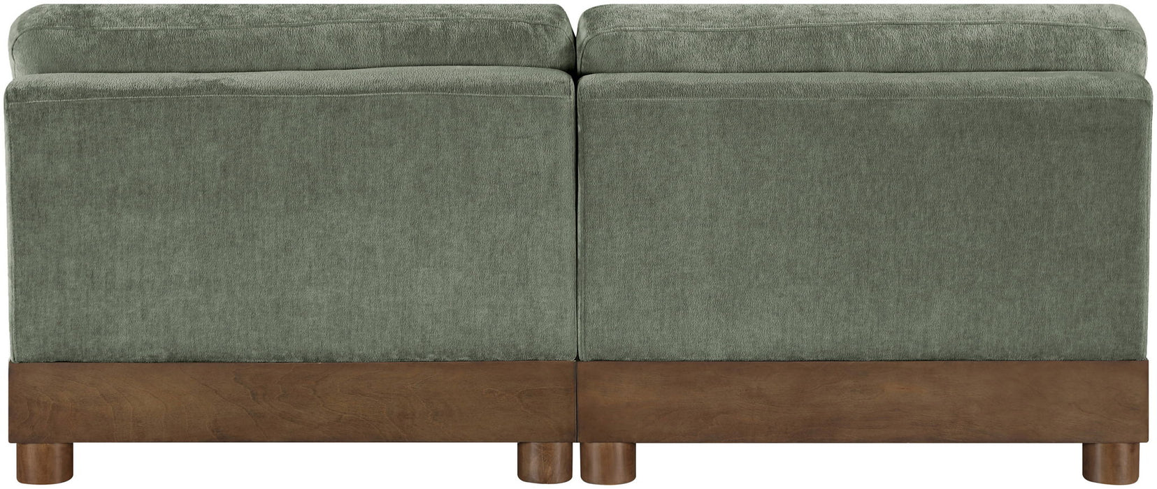Turin - Chenille Fabric Upholstered Modular Sectional - Green - Simple Home Plus