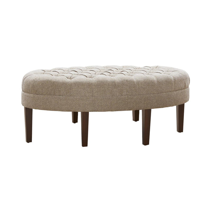 Martin - Surfboard Tufted Ottoman - Linen - Simple Home Plus