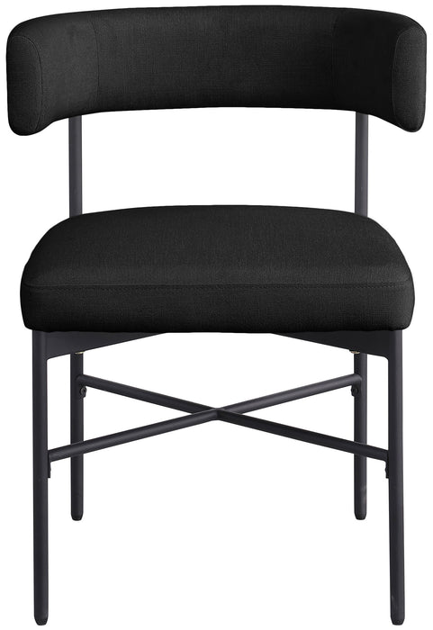 Rivage - Durable Dining Chair With Black Frame (Set of 2) - Simple Home Plus