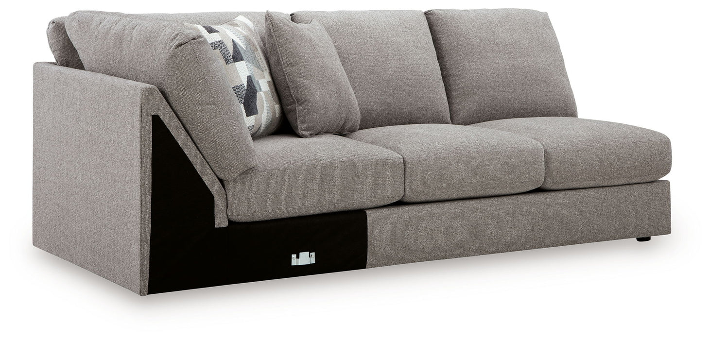 Lindon - LAF Armless Loveseat With Wedge - Smoke - Simple Home Plus
