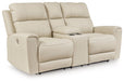 Dahlmoore - Almond - Dbl Power Reclining Loveseat With Console - Simple Home Plus