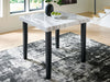 Mervannie - Square Dining Room Counter Table - Gray / Black - Simple Home Plus