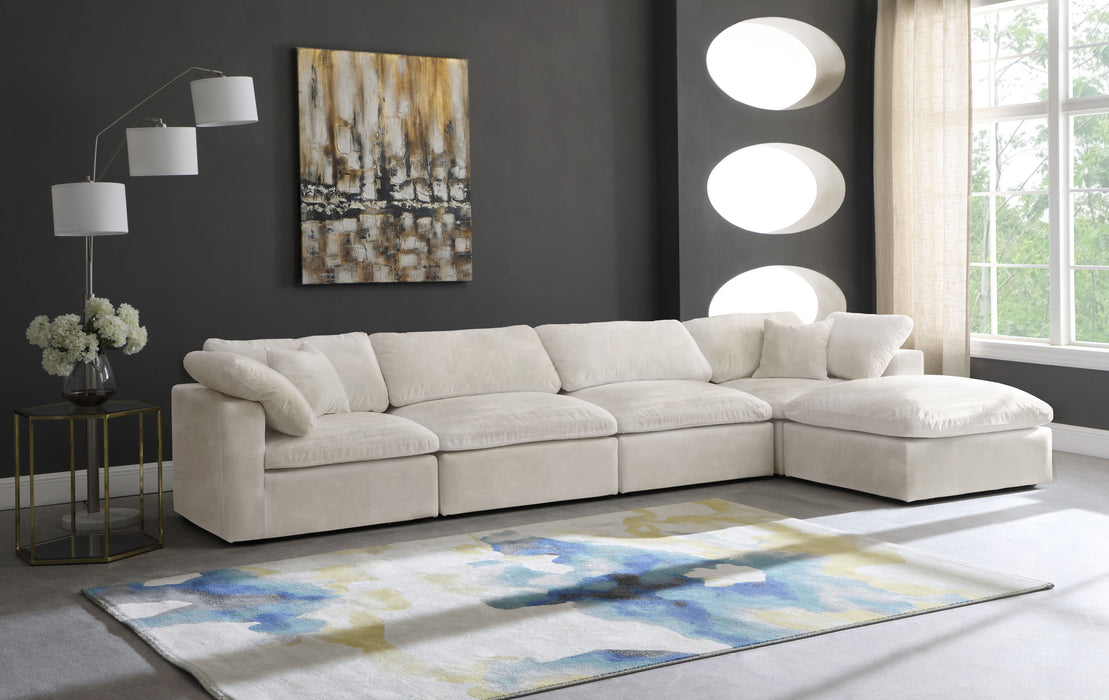 Cozy - 5 Piece Modular Sectional With Chaise - Simple Home Plus