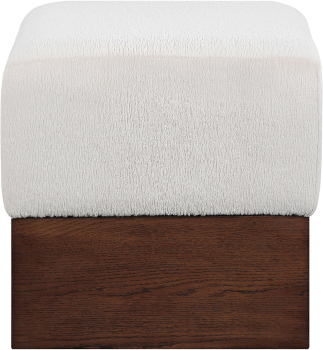 Havre - Ottoman / Stool With Brown Base - Simple Home Plus