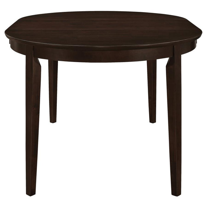 Gabriel - Oval Extension Leaf Dining Table - Cappuccino - Simple Home Plus