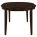 Gabriel - Oval Extension Leaf Dining Table - Cappuccino - Simple Home Plus