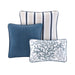 Bayside - Reversible Coverlet Set Microfiber - Blue - Simple Home Plus
