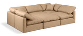 Indulge - Faux Leather 6 Piece Modular Sectional - Tan - Simple Home Plus