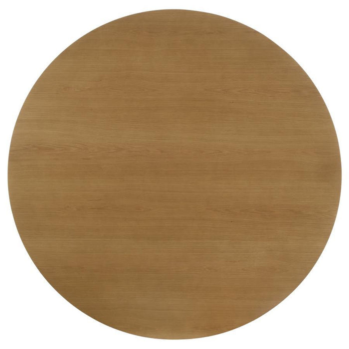 Hartville - 60" Round Dining Table - Natural Light Brown - Simple Home Plus