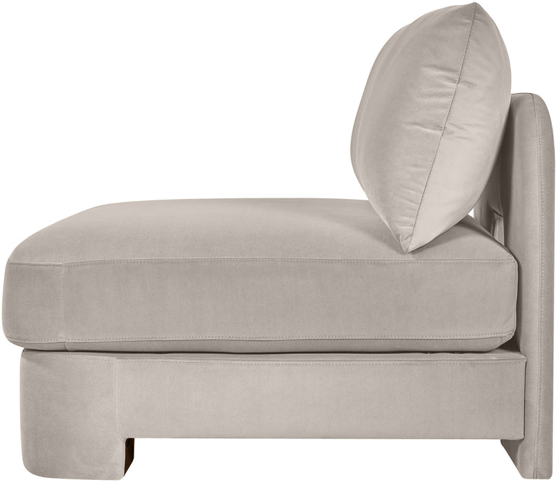 Hammond - Velvet Performance Fabric Upholstered Armless Chair - Simple Home Plus