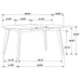 Jedda - Oval Extension Leaf Dining Table - Dark Walnut - Simple Home Plus