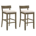 Merie - Modern Transitional Wood Bar Height Kitchen Bar Stool - Simple Home Plus