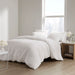 Cocoon - King 3 Piece Quilt Top Duvet Cover Mini Set - White - Simple Home Plus