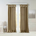 Emilia - 84" Twist Tab Lined Window Curtain - Bronze - Simple Home Plus