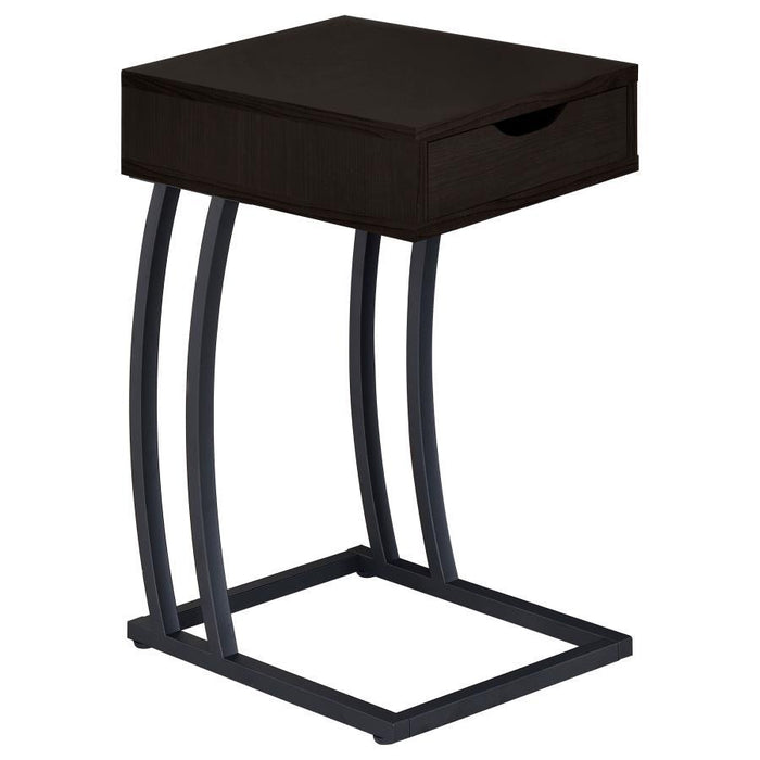Troy - 1-Drawer C-Shaped Side Table Power Outlet - Simple Home Plus