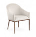 Ferro - Upholstered Dining Arm Chair With Brushed Bronze Legs - Simple Home Plus