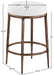 Ferro - Upholstered Backless Counter Stool With Brushed Bronze Base - Simple Home Plus