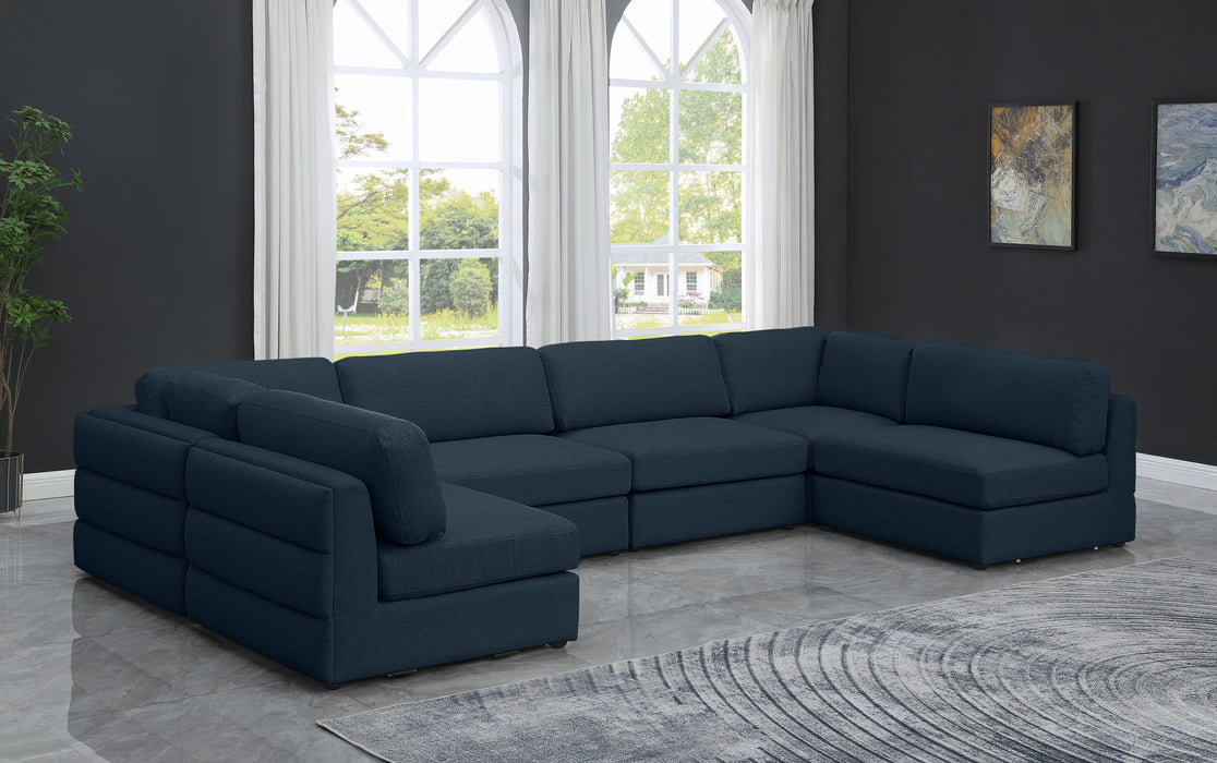Beckham - 6 Piece Modular U-Shaped Armless Sectional - Simple Home Plus