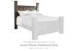 Juararo - Queen Poster Headboard - Dark Brown - Simple Home Plus