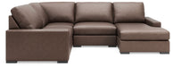 Calden - 4-Piece Sectional With RAF Corner Chaise - Chocolate - Simple Home Plus